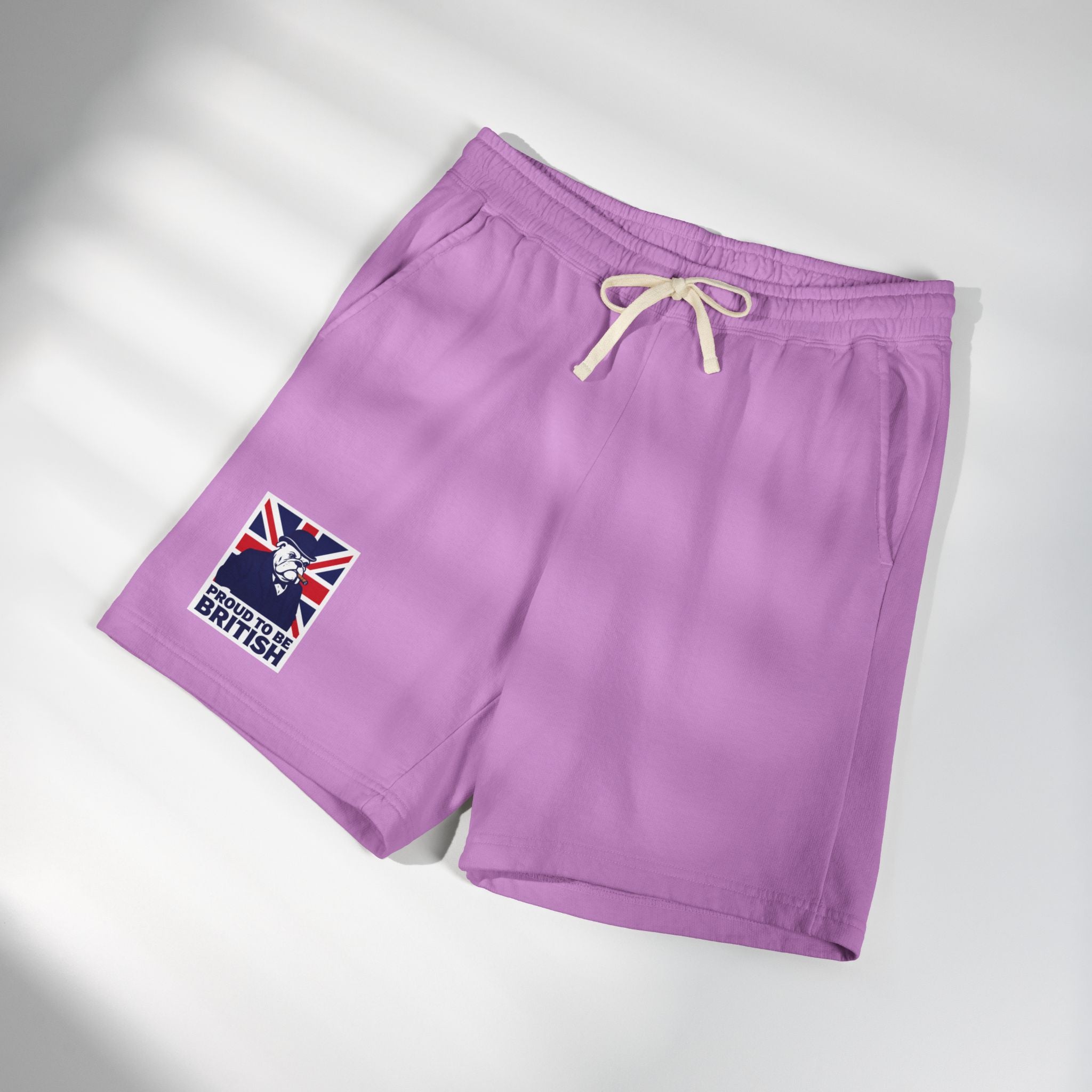 British Flag 'Proud to Be British' Fleece Sweat Shorts