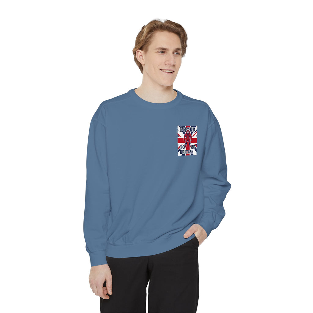 Union Jack Pocket Sweatshirt — British Flag Pocket Graphic Sweatshirt